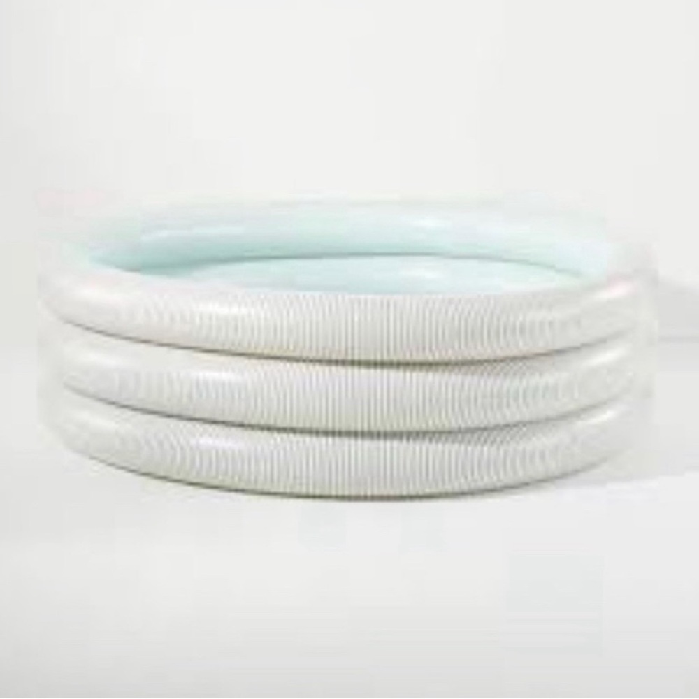 Hearth Hand Magnolia Inflatable Pool - Round Striped Ring Kiddie (18" x 66")